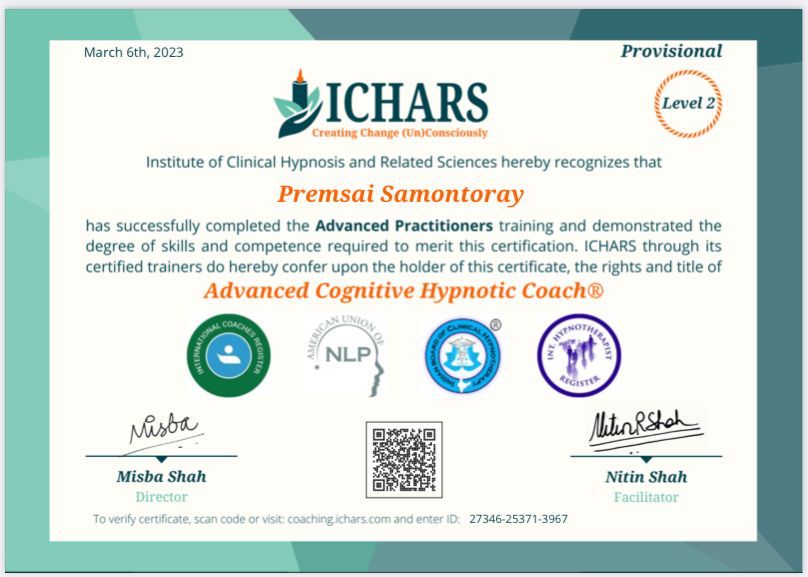ICHARS - Advanced Cognitive Hypnotic Coach